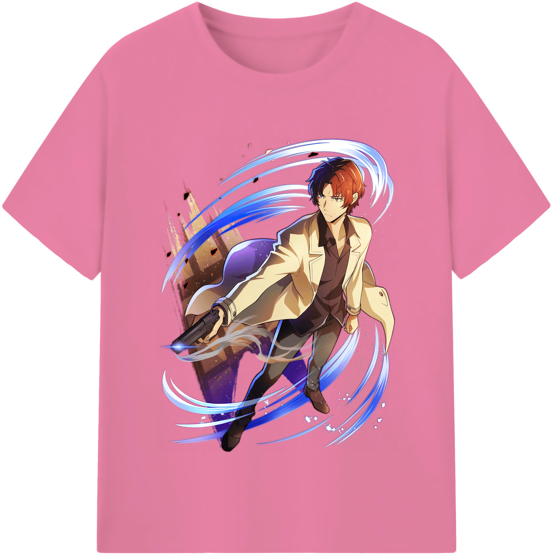（画像用） 文豪ストレイドッグス Bungo Stray Dogs 綿100％半袖Tシャツ（フロントプリント）
